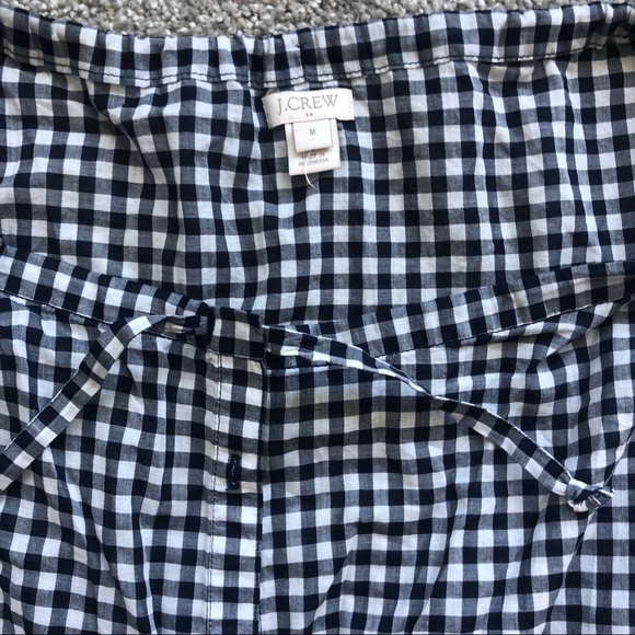 J.Crew Gingham Romper NWOT - Picture 3 of 5